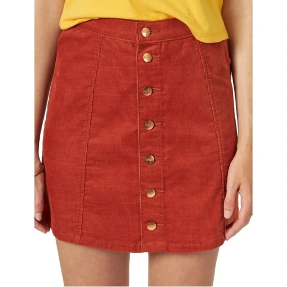 Wrangler Women's Button Front Mini Skirt XS
